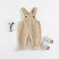 Boys and girls baby denim suspenders trousers - Enfance-Heureuse