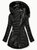Zip-up Hoodie Puffy Coat - Enfance-Heureuse