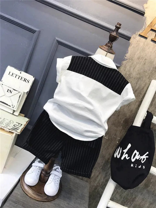 Two-piece boy summer suit - Enfance-Heureuse