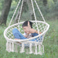 Nordic Style Round Hammock Outdoor Indoor Dormitory Bedroom Hanging Chair For Child Adult Swinging Single Safety Hammock - Enfance-Heureuse