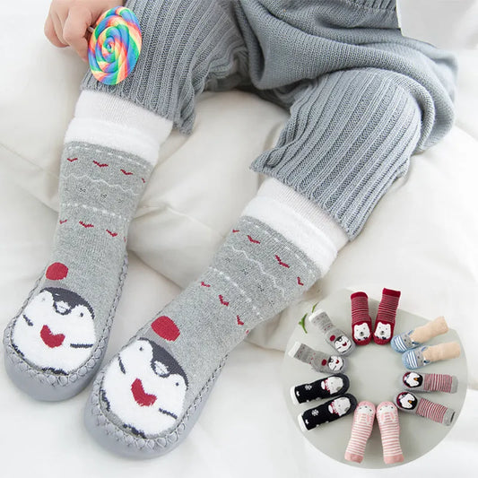 New winter plush, Terry BABY TODDLER SOCKS, skid proof floor socks for children