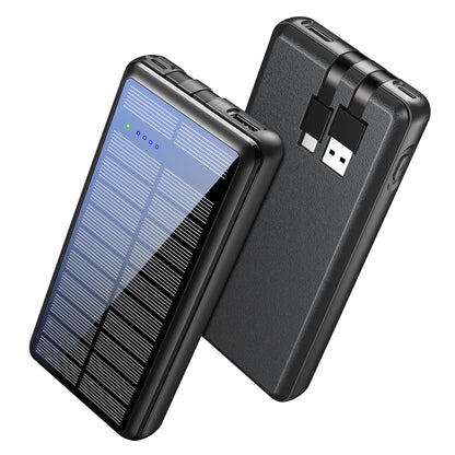 It Comes With Input And Output Dual-wire Solar Power Bank - Enfance-Heureuse