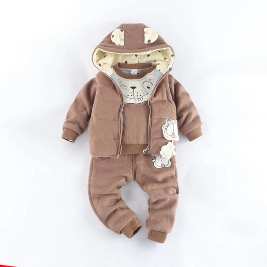 Three-piece fleece sweater - Enfance-Heureuse