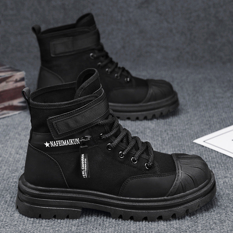 Shell Toe Thick Bottom Work Shoes Men's Boots - Enfance-Heureuse