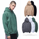 Male and men's sweater autumn new color plus velvet oversize off shoulder Mens Hoodie tide - Enfance-Heureuse
