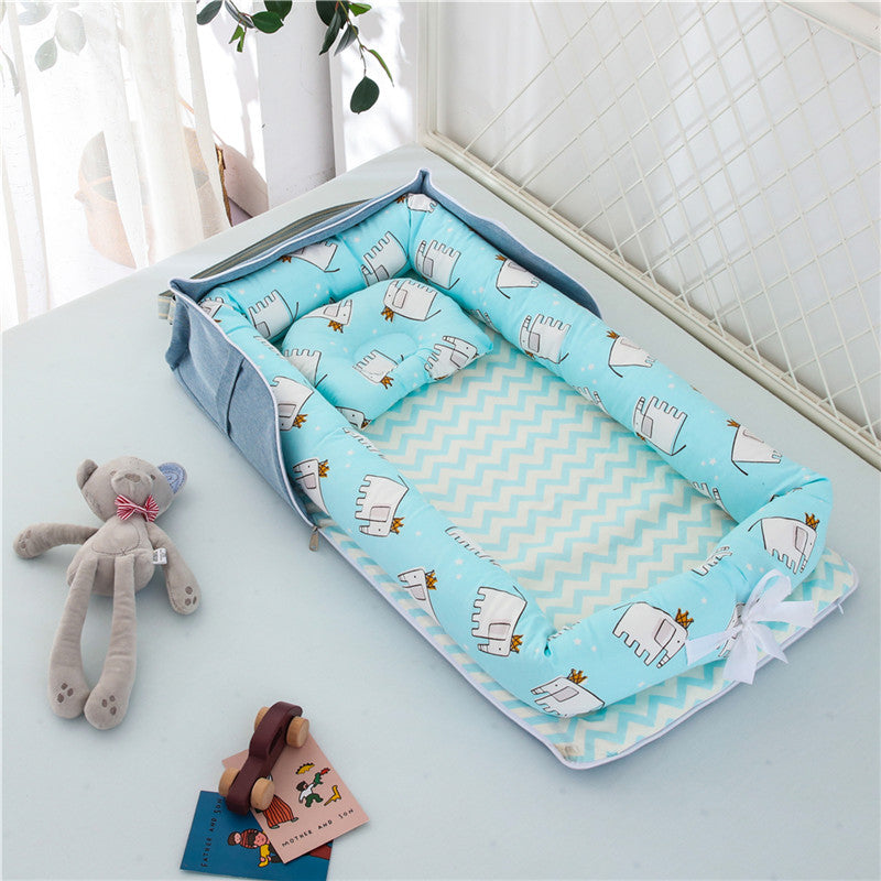 Cotton Portable Baby Crib Newborn Foldable - Enfance-Heureuse