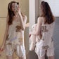 Women's Fashion Simple Camisole Homewear Pajamas Two-piece Set - Enfance-Heureuse