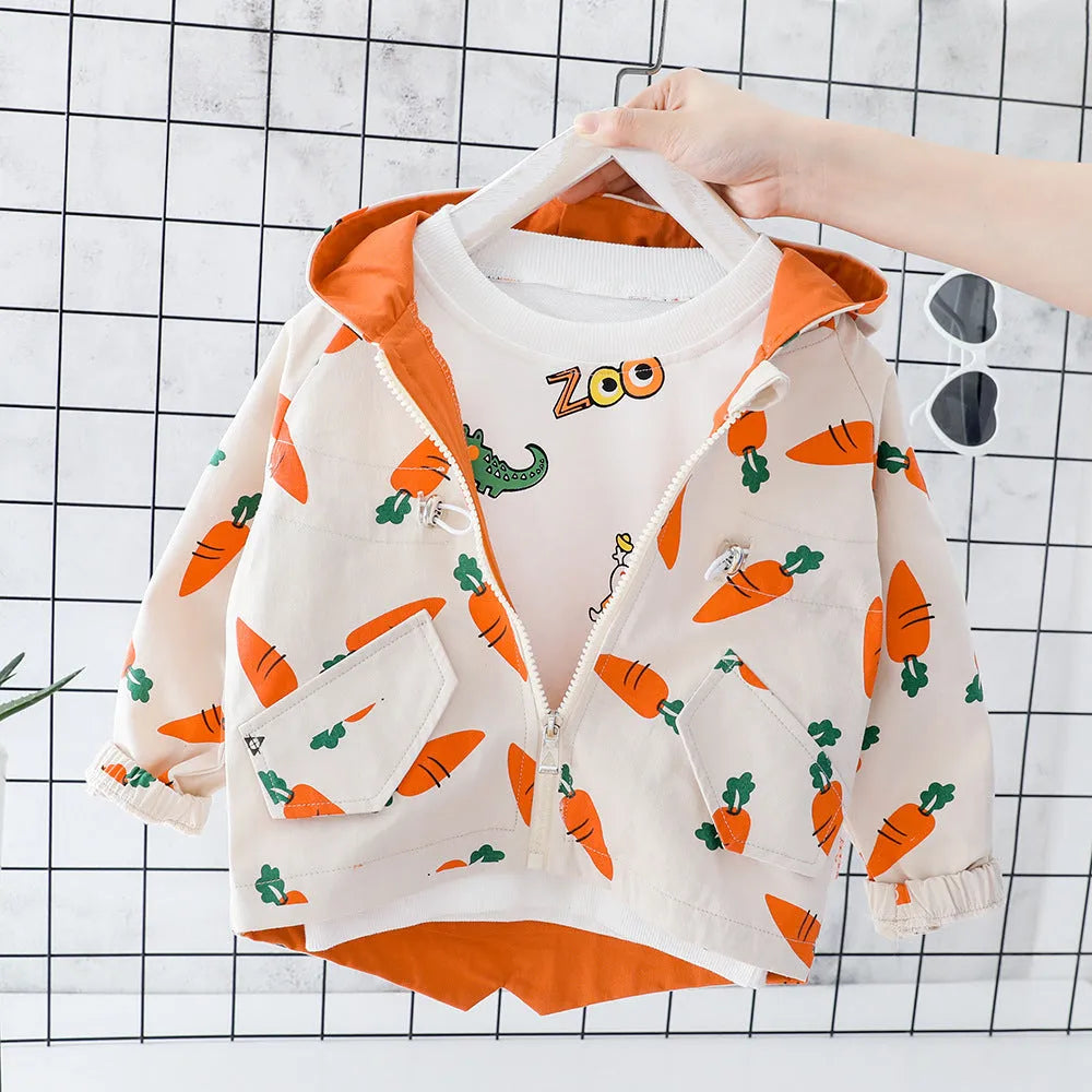 Radish printed children jacket - Enfance-Heureuse