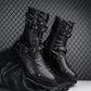 Middle Tube Leather Boots Ceremonial Motorcycle Men's Martin Performance - Enfance-Heureuse