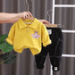 Children's Fashion Spring Long-sleeved Sweater Two-piece Set - Enfance-Heureuse