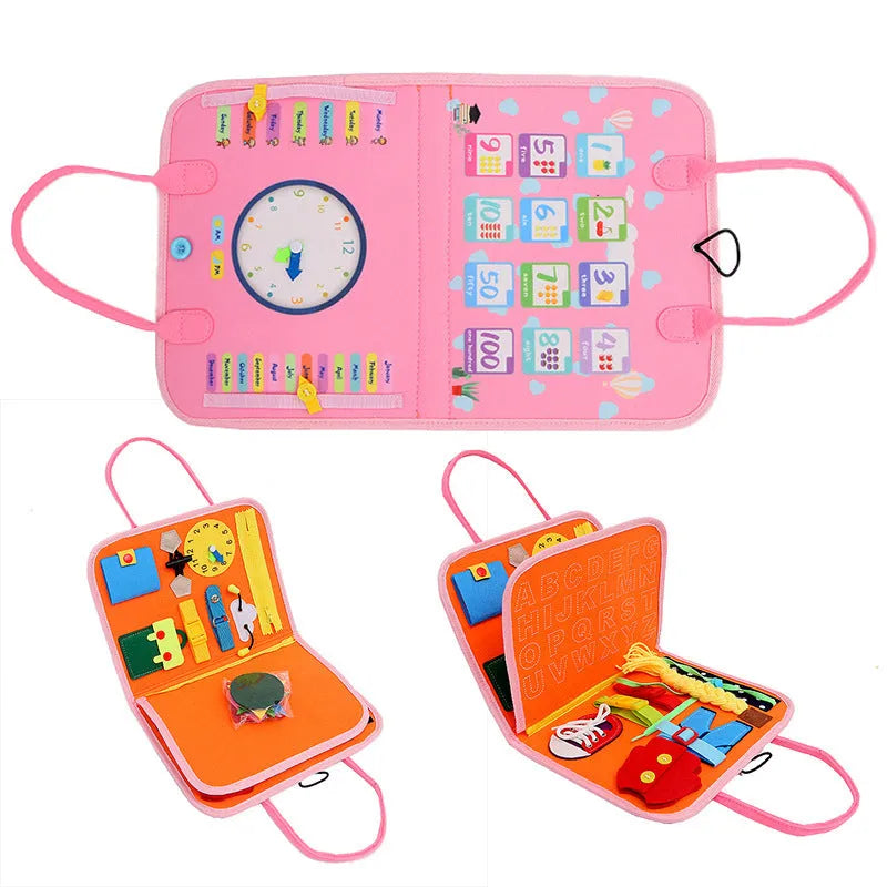 Felt Learning Board Early Education Children - Enfance-Heureuse