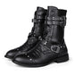 Middle Tube Leather Boots Ceremonial Motorcycle Men's Martin Performance - Enfance-Heureuse
