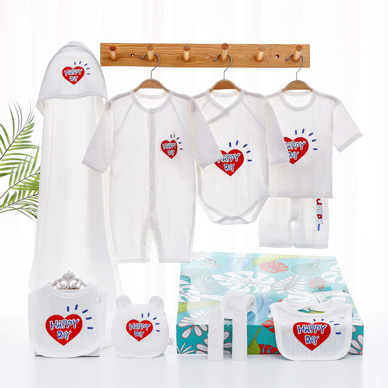 Summer Thin Newborn Clothes Baby Gift Set - Enfance-Heureuse