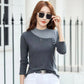 Fleece-lined Korean Style Slimming Bottoming Shirt Autumn And Winter - Enfance-Heureuse