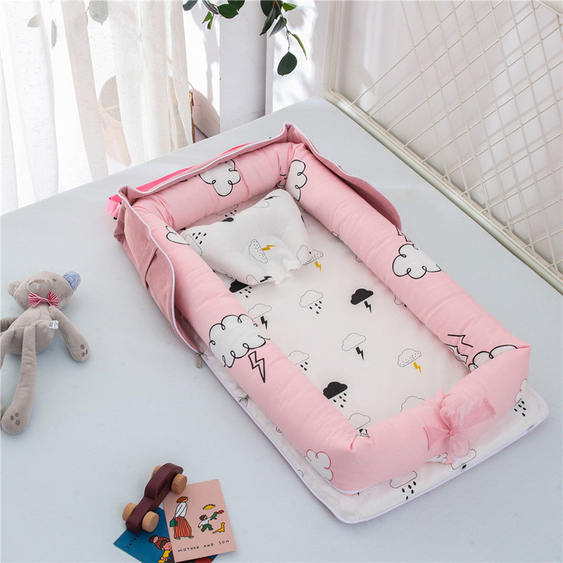 Cotton Portable Baby Crib Newborn Foldable - Enfance-Heureuse
