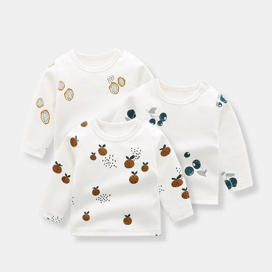 T-shirt à manches longues en coton biologique pour garçons - Enfance-Heureuse