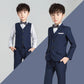 Children's Suit Boys Solid Color Flower Girl Dress Catwalk Performance Clothing - Enfance-Heureuse