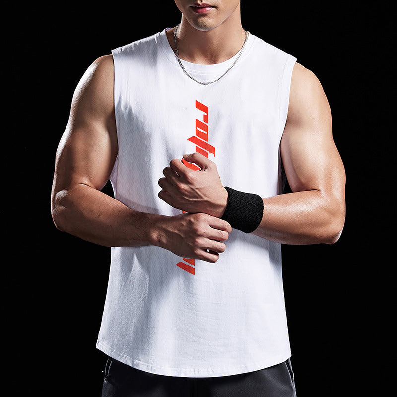 Men's Vest Youth Sports Breathable Sleeveless - Enfance-Heureuse