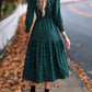 Women's Clothing Leopard Print Long Sleeve Dress - Enfance-Heureuse