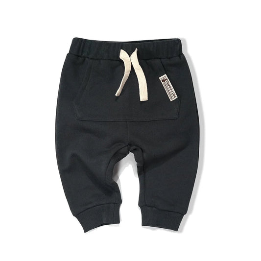 Solide Couleur Haute-taille Pour Garçons Et Filles Occasionnels Pantalon