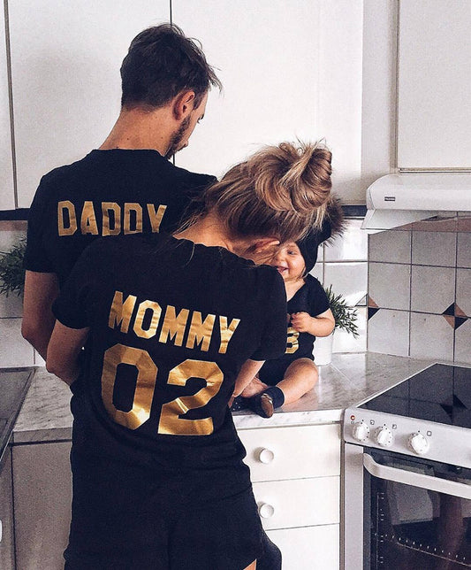 Parent-child Short-sleeved T-shirt Family Top - Enfance-Heureuse