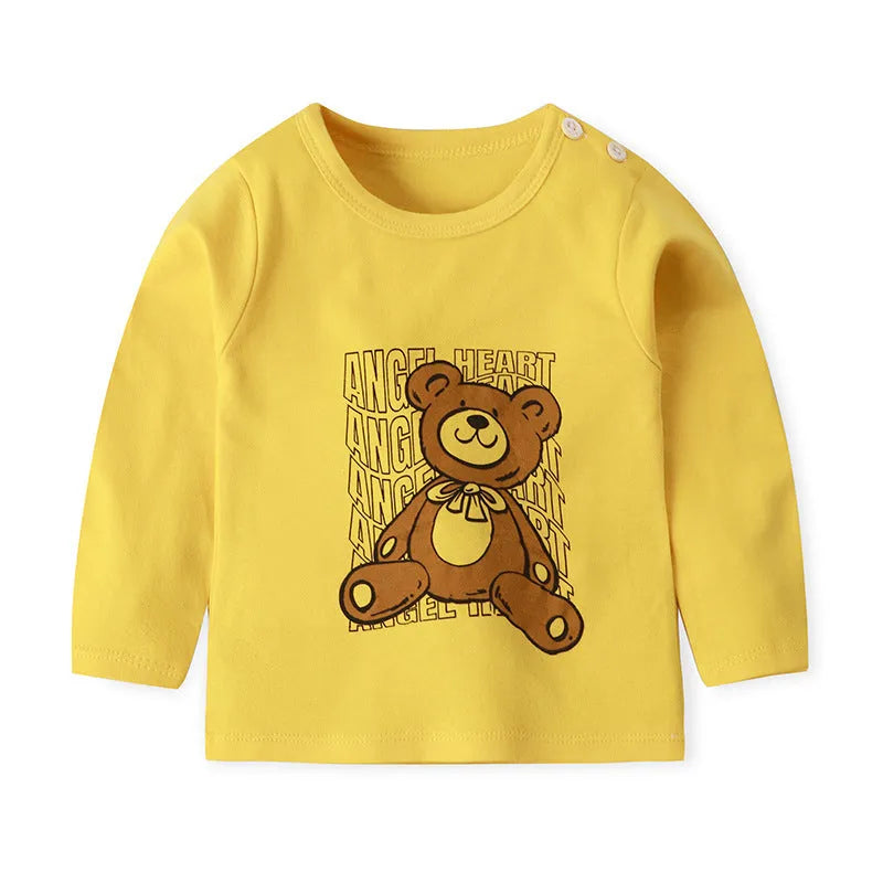 Boys Long Sleeved T Shirt Spring And Autumn Clothes - Enfance-Heureuse