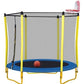 5.5FT Trampoline For Kids -65 Outdoor & Indoor Mini Toddler Trampoline With Enclosure, Basketball Hoop And Ball Included