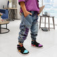 Children's Embroidered Trousers Plus Fleece Thick Pants - Enfance-Heureuse