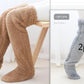 Over Knee High Fuzzy Long Socks Winter Warm Cold Leg Knee Joint Cold-proof Stockings Home Floor Sleeping Socks - Enfance-Heureuse