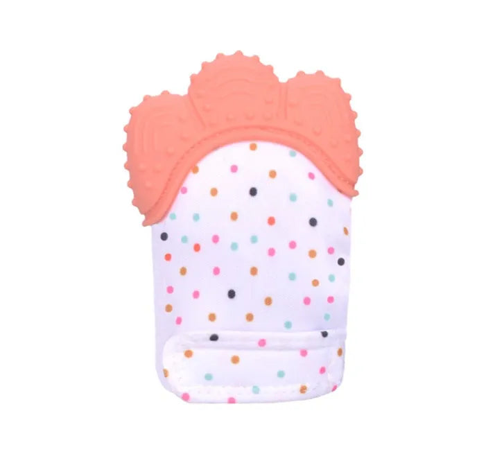 Bébé de dentition bébé anti-morsure silicone molaire gants enfants de jouets sonores - Enfance-Heureuse