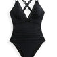 Double Spaghetti Strap One-Piece Swimwear - Enfance-Heureuse