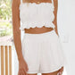 Ruffled Square Neck Cami and Shorts Set - Enfance-Heureuse