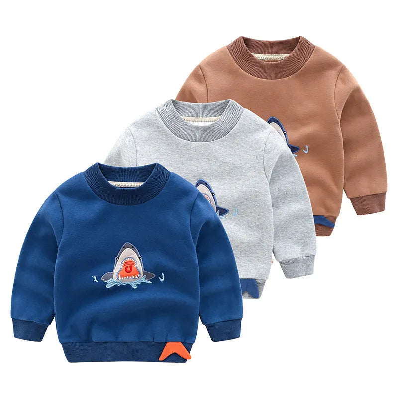Sweat-shirt coréen pour garçon avec cachemire
