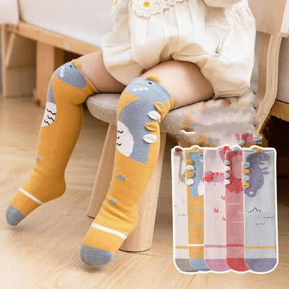 Three-dimensional Baby Over The Knee Socks Without Heels For Infants And Toddlers - Enfance-Heureuse