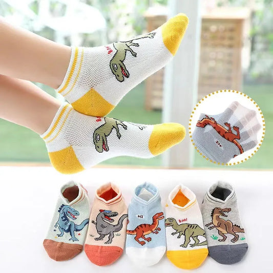 Children's Mesh Thin Cartoon Boy Socks