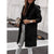 Simplicity Long Sleeve Button Woolen Coat Overcoat - Enfance-Heureuse