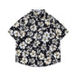 Retro Printed Shirt Short Sleeve Loose Design - Enfance-Heureuse