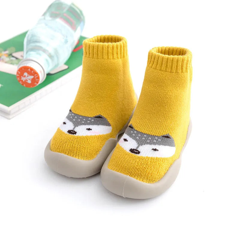 Bébé Plancher Chaussettes Et Chaussures Chaud Et Épais Terry - Enfance-Heureuse