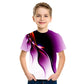 New Boys' Three-color Flame 3D Printed Short-sleeved T-shirt - Enfance-Heureuse