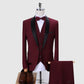 Mens Suits 3Pcs Formal Casual Slim High Quality Stylish Sets - Enfance-Heureuse