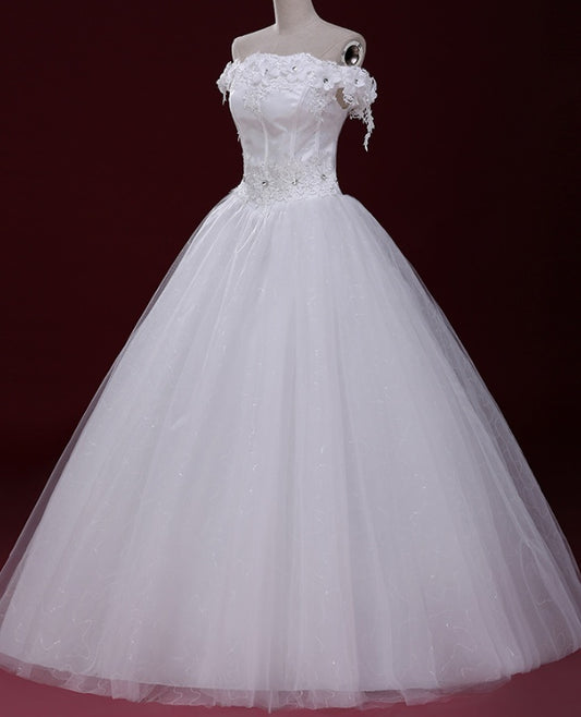 Wedding Dresses Strapless Lace - Enfance-Heureuse