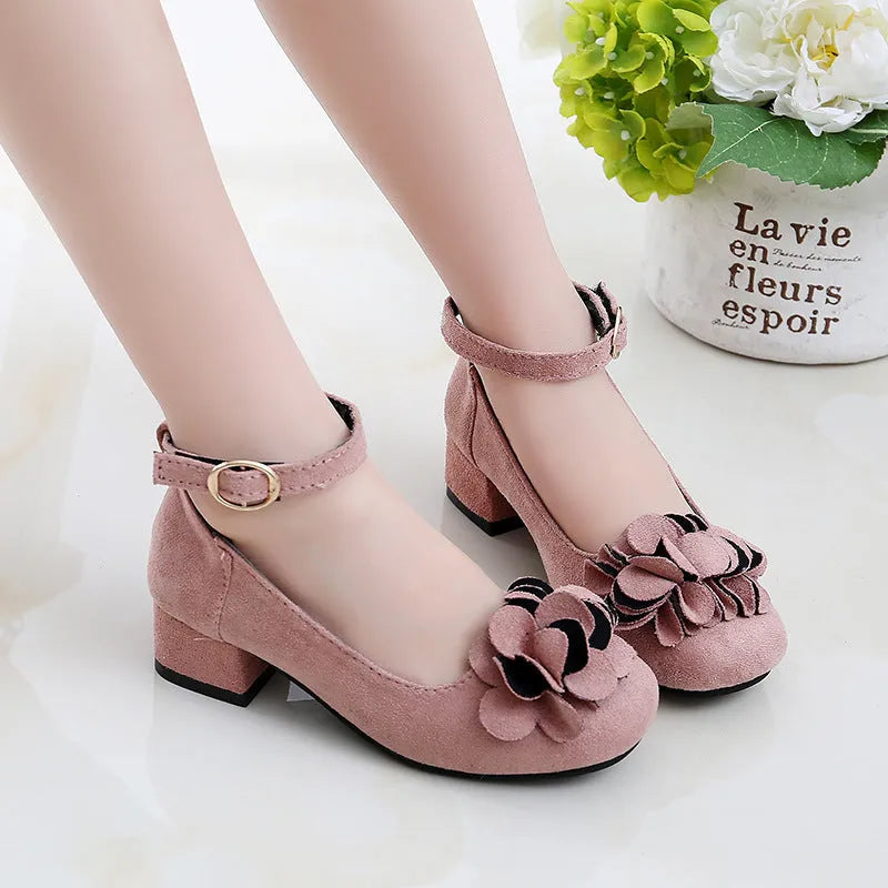 Filles Spectacle En Cuir Princesse Talons hauts - Enfance-Heureuse