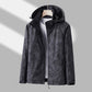 Printed Hooded Windbreaker Unisex Fashion Solid Color Zip-up Jacket Waterproof Windproof Outwear For Women Men Clothing - Enfance-Heureuse