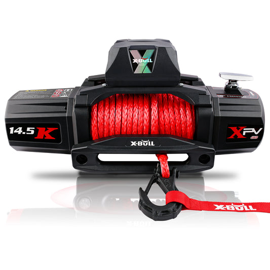 X-BULL Electric Winch XPV 14500 Lbs 12V Synthetic Red Rope New Jeep Tractor 4WD Unavailable Platform - Amazon