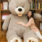 Giant Teddy Bear Plush Toy Huge Soft Toys Leather Shell - Enfance-Heureuse