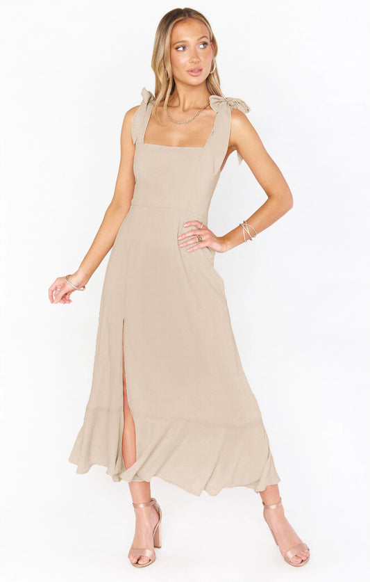 Women's Fashion Temperament Commuter Solid Color Dress - Enfance-Heureuse