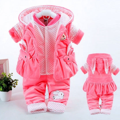 Baby Autumn Clothing Girls Autumn And Winter Clothing Suits - Enfance-Heureuse