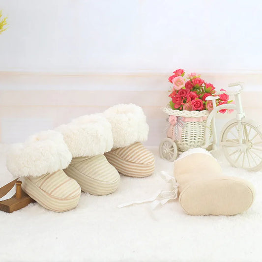 Nouveau style Bébé Chaussures Infantile Doux Semelle Chaussures pour Nouveau-nés Bébé D'hiver Garder Au Chaud Imprimer Premiers Marcheurs Chaussures pour bébés enfants