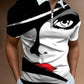 Shirts For Men Face Art Print Short Sleeve Tshirts Streetwear Mens - Enfance-Heureuse