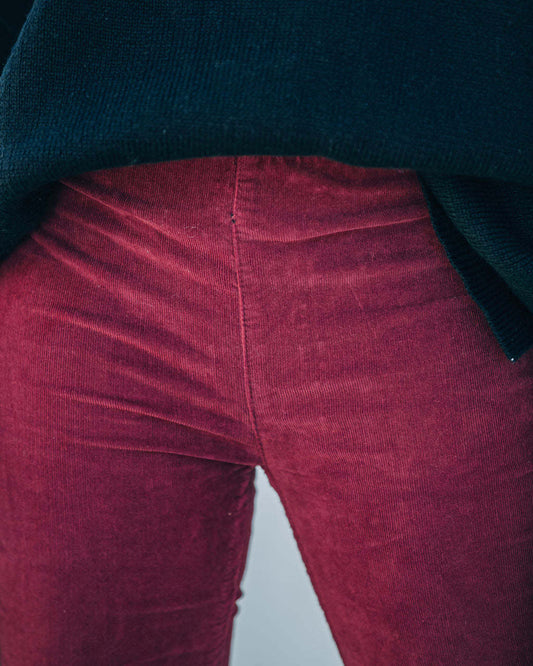 Women's Solid Color High Waist Slim Fit Micro Flared Pants - Enfance-Heureuse